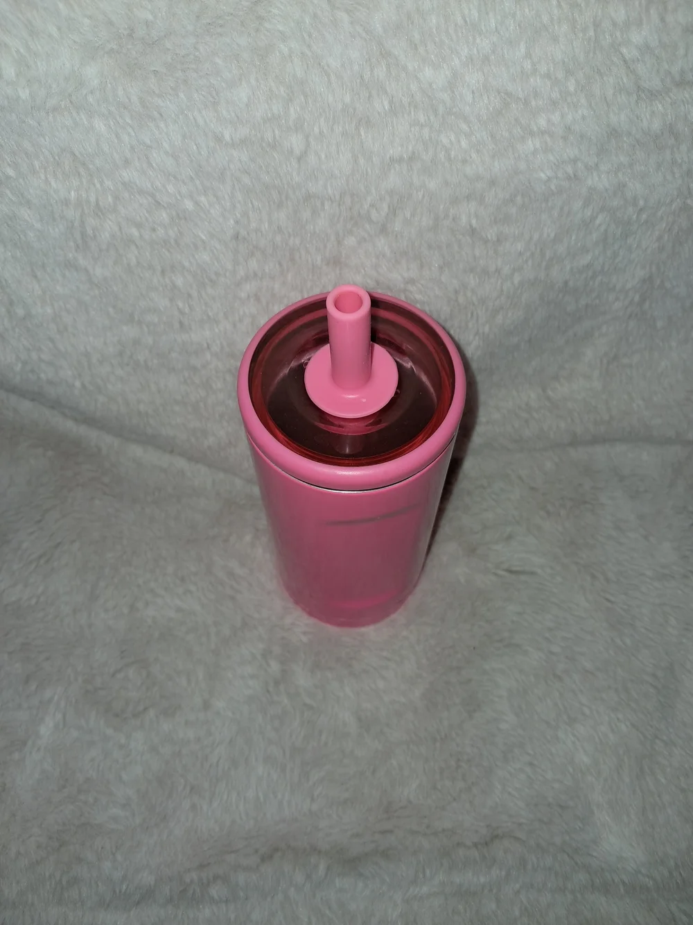Brumate Hot Pink Insulated Straw Tumbler Leak-Resistant Travel Cup 12 Oz Slim